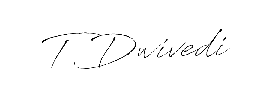 if you are searching for the best signature style for your name T Dwivedi. so please give up your signature search. here we have designed multiple signature styles  using Antro_Vectra. T Dwivedi signature style 6 images and pictures png