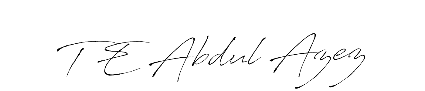 if you are searching for the best signature style for your name T E Abdul Azez. so please give up your signature search. here we have designed multiple signature styles  using Antro_Vectra. T E Abdul Azez signature style 6 images and pictures png