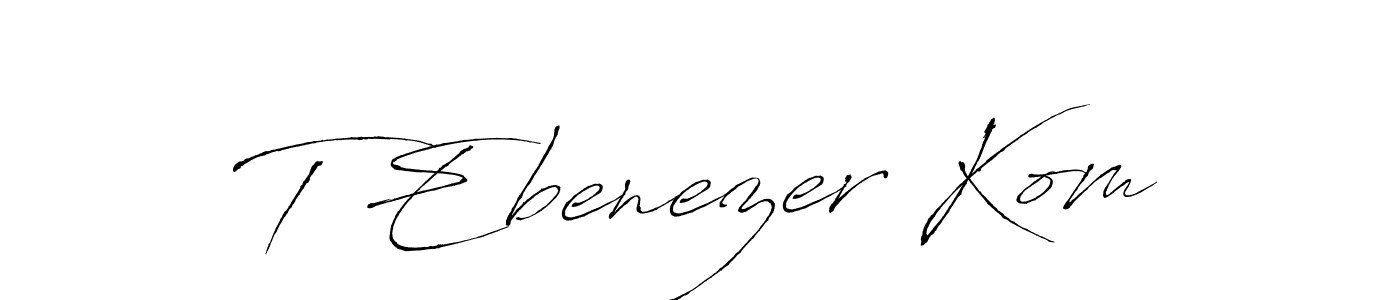 How to Draw T Ebenezer Kom signature style? Antro_Vectra is a latest design signature styles for name T Ebenezer Kom. T Ebenezer Kom signature style 6 images and pictures png