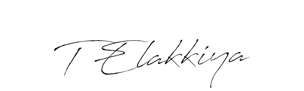Similarly Antro_Vectra is the best handwritten signature design. Signature creator online .You can use it as an online autograph creator for name T Elakkiya. T Elakkiya signature style 6 images and pictures png