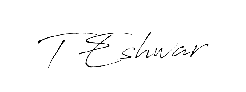 Make a beautiful signature design for name T Eshwar. Use this online signature maker to create a handwritten signature for free. T Eshwar signature style 6 images and pictures png