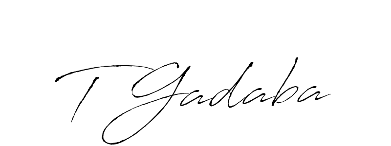 How to Draw T Gadaba signature style? Antro_Vectra is a latest design signature styles for name T Gadaba. T Gadaba signature style 6 images and pictures png