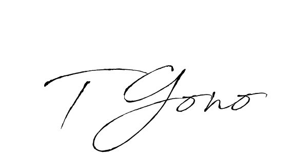 Also You can easily find your signature by using the search form. We will create T Gono name handwritten signature images for you free of cost using Antro_Vectra sign style. T Gono signature style 6 images and pictures png