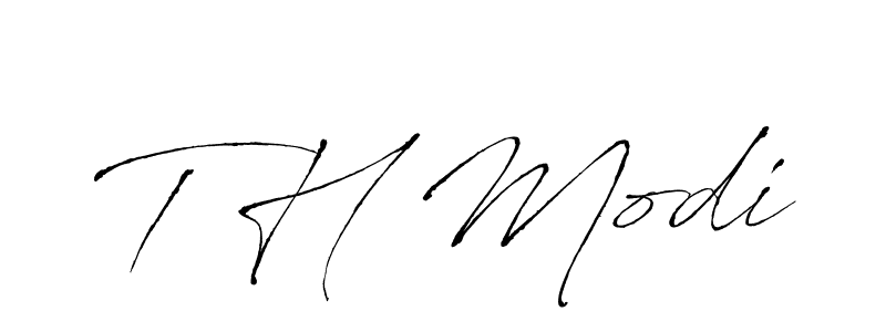 Also we have T H Modi name is the best signature style. Create professional handwritten signature collection using Antro_Vectra autograph style. T H Modi signature style 6 images and pictures png