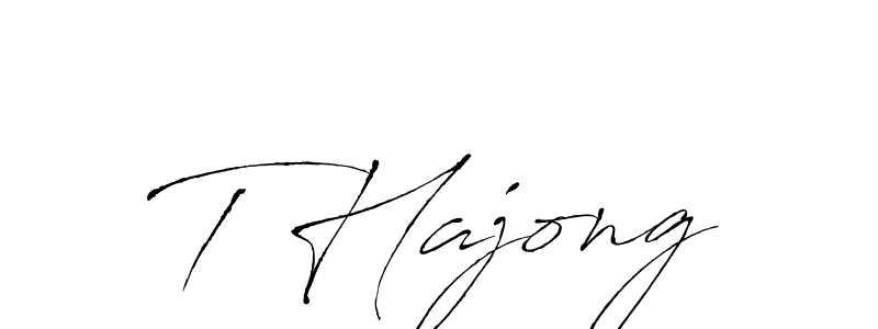 The best way (Antro_Vectra) to make a short signature is to pick only two or three words in your name. The name T Hajong include a total of six letters. For converting this name. T Hajong signature style 6 images and pictures png