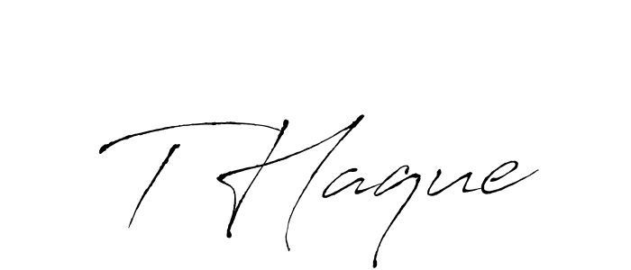 You can use this online signature creator to create a handwritten signature for the name T Haque. This is the best online autograph maker. T Haque signature style 6 images and pictures png