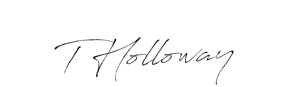 T Holloway stylish signature style. Best Handwritten Sign (Antro_Vectra) for my name. Handwritten Signature Collection Ideas for my name T Holloway. T Holloway signature style 6 images and pictures png