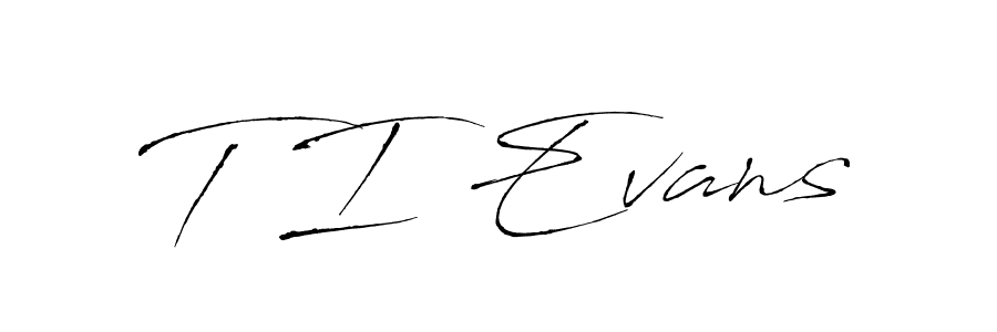 Design your own signature with our free online signature maker. With this signature software, you can create a handwritten (Antro_Vectra) signature for name T I Evans. T I Evans signature style 6 images and pictures png