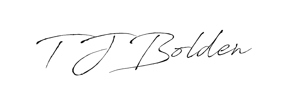 The best way (Antro_Vectra) to make a short signature is to pick only two or three words in your name. The name T J Bolden include a total of six letters. For converting this name. T J Bolden signature style 6 images and pictures png