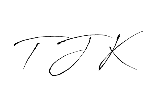 Create a beautiful signature design for name T J K. With this signature (Antro_Vectra) fonts, you can make a handwritten signature for free. T J K signature style 6 images and pictures png