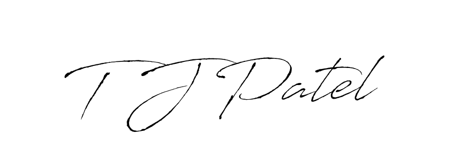 You should practise on your own different ways (Antro_Vectra) to write your name (T J Patel) in signature. don't let someone else do it for you. T J Patel signature style 6 images and pictures png