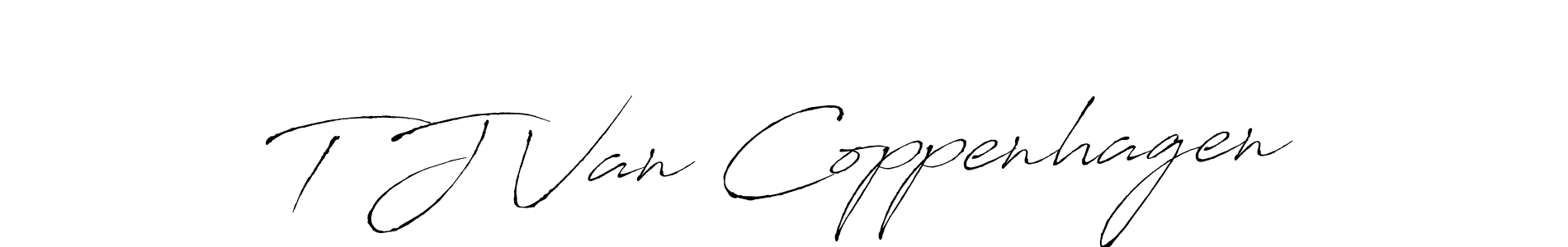 Make a beautiful signature design for name T J Van Coppenhagen. With this signature (Antro_Vectra) style, you can create a handwritten signature for free. T J Van Coppenhagen signature style 6 images and pictures png