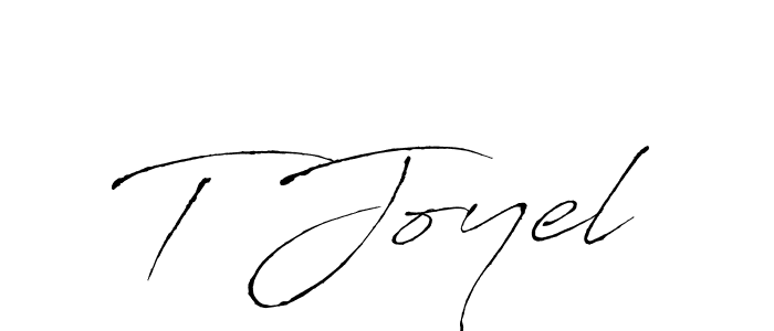 Make a beautiful signature design for name T Joyel. With this signature (Antro_Vectra) style, you can create a handwritten signature for free. T Joyel signature style 6 images and pictures png