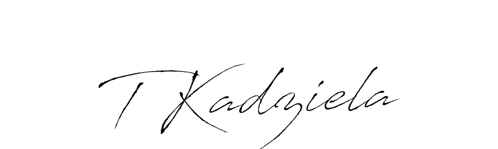 It looks lik you need a new signature style for name T Kadziela. Design unique handwritten (Antro_Vectra) signature with our free signature maker in just a few clicks. T Kadziela signature style 6 images and pictures png