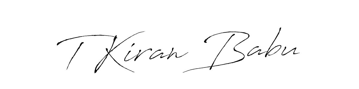 You should practise on your own different ways (Antro_Vectra) to write your name (T Kiran Babu) in signature. don't let someone else do it for you. T Kiran Babu signature style 6 images and pictures png