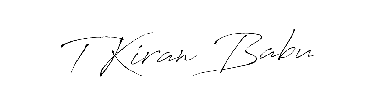 You should practise on your own different ways (Antro_Vectra) to write your name (T Kiran Babu) in signature. don't let someone else do it for you. T Kiran Babu signature style 6 images and pictures png