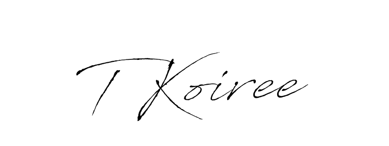 This is the best signature style for the T Koiree name. Also you like these signature font (Antro_Vectra). Mix name signature. T Koiree signature style 6 images and pictures png