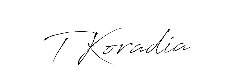 It looks lik you need a new signature style for name T Koradia. Design unique handwritten (Antro_Vectra) signature with our free signature maker in just a few clicks. T Koradia signature style 6 images and pictures png