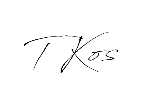 This is the best signature style for the T Kos name. Also you like these signature font (Antro_Vectra). Mix name signature. T Kos signature style 6 images and pictures png