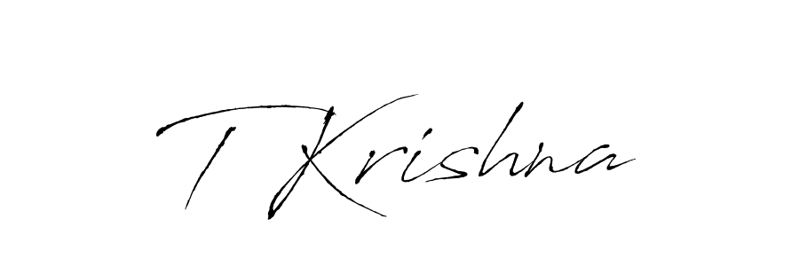 The best way (Antro_Vectra) to make a short signature is to pick only two or three words in your name. The name T Krishna include a total of six letters. For converting this name. T Krishna signature style 6 images and pictures png