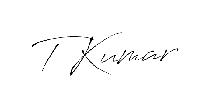 You should practise on your own different ways (Antro_Vectra) to write your name (T Kumar) in signature. don't let someone else do it for you. T Kumar signature style 6 images and pictures png