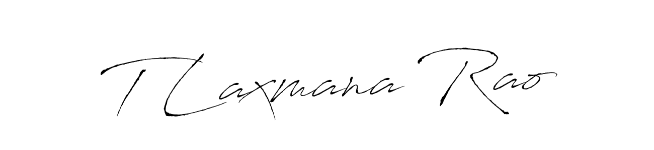 How to make T Laxmana Rao name signature. Use Antro_Vectra style for creating short signs online. This is the latest handwritten sign. T Laxmana Rao signature style 6 images and pictures png