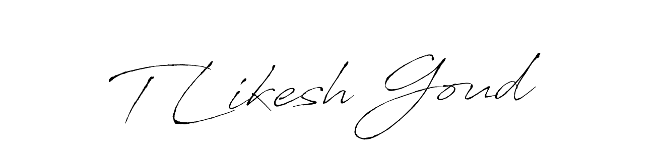 if you are searching for the best signature style for your name T Likesh Goud. so please give up your signature search. here we have designed multiple signature styles  using Antro_Vectra. T Likesh Goud signature style 6 images and pictures png