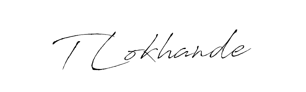 Also You can easily find your signature by using the search form. We will create T Lokhande name handwritten signature images for you free of cost using Antro_Vectra sign style. T Lokhande signature style 6 images and pictures png
