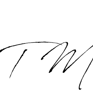 Use a signature maker to create a handwritten signature online. With this signature software, you can design (Antro_Vectra) your own signature for name T M. T M signature style 6 images and pictures png