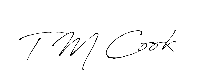 Design your own signature with our free online signature maker. With this signature software, you can create a handwritten (Antro_Vectra) signature for name T M Cook. T M Cook signature style 6 images and pictures png