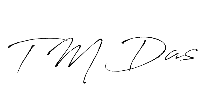 Also You can easily find your signature by using the search form. We will create T M Das name handwritten signature images for you free of cost using Antro_Vectra sign style. T M Das signature style 6 images and pictures png