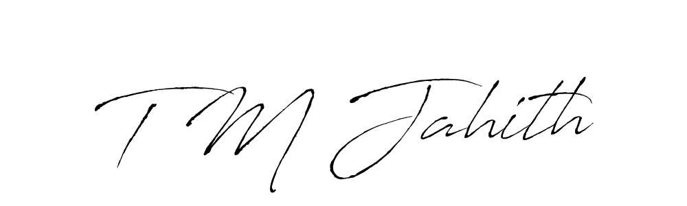 Antro_Vectra is a professional signature style that is perfect for those who want to add a touch of class to their signature. It is also a great choice for those who want to make their signature more unique. Get T M Jahith name to fancy signature for free. T M Jahith signature style 6 images and pictures png