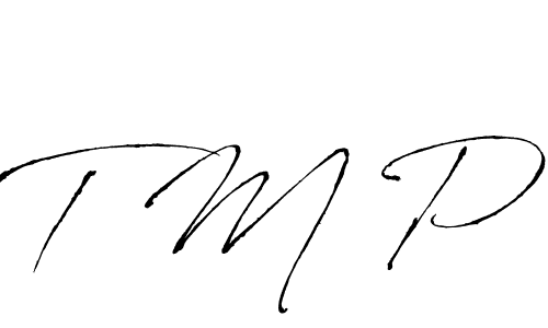 Design your own signature with our free online signature maker. With this signature software, you can create a handwritten (Antro_Vectra) signature for name T M P. T M P signature style 6 images and pictures png