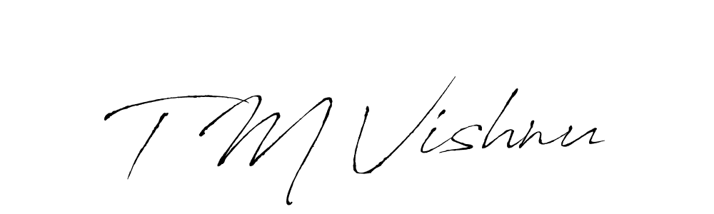 This is the best signature style for the T M Vishnu name. Also you like these signature font (Antro_Vectra). Mix name signature. T M Vishnu signature style 6 images and pictures png