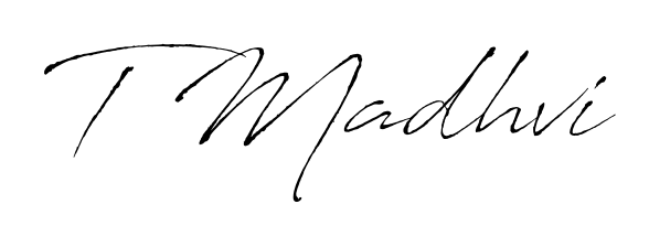 Turn your name T Madhvi into a signature brand with Antro_Vectra styling. Download in standard PNG or transparent format anytime. T Madhvi signature style 6 images and pictures png