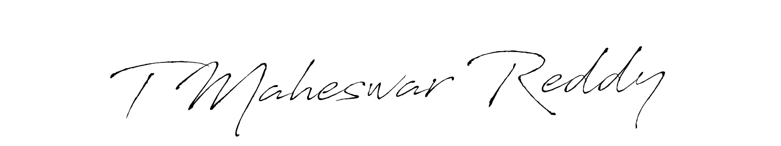 How to make T Maheswar Reddy signature? Antro_Vectra is a professional autograph style. Create handwritten signature for T Maheswar Reddy name. T Maheswar Reddy signature style 6 images and pictures png