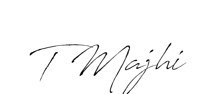 if you are searching for the best signature style for your name T Majhi. so please give up your signature search. here we have designed multiple signature styles  using Antro_Vectra. T Majhi signature style 6 images and pictures png