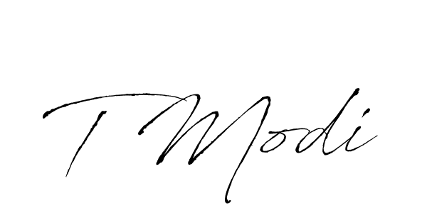 Antro_Vectra is a professional signature style that is perfect for those who want to add a touch of class to their signature. It is also a great choice for those who want to make their signature more unique. Get T Modi name to fancy signature for free. T Modi signature style 6 images and pictures png