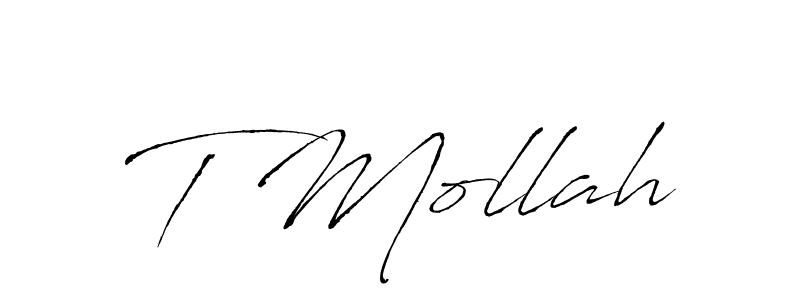 You can use this online signature creator to create a handwritten signature for the name T Mollah. This is the best online autograph maker. T Mollah signature style 6 images and pictures png