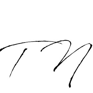 Make a beautiful signature design for name T N. With this signature (Antro_Vectra) style, you can create a handwritten signature for free. T N signature style 6 images and pictures png