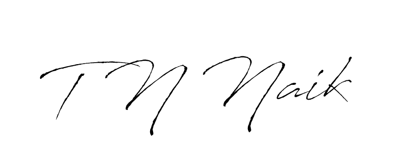 How to make T N Naik name signature. Use Antro_Vectra style for creating short signs online. This is the latest handwritten sign. T N Naik signature style 6 images and pictures png