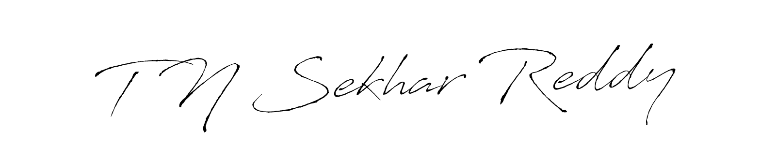 T N Sekhar Reddy stylish signature style. Best Handwritten Sign (Antro_Vectra) for my name. Handwritten Signature Collection Ideas for my name T N Sekhar Reddy. T N Sekhar Reddy signature style 6 images and pictures png
