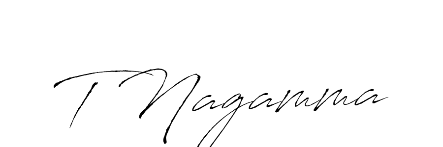 T Nagamma stylish signature style. Best Handwritten Sign (Antro_Vectra) for my name. Handwritten Signature Collection Ideas for my name T Nagamma. T Nagamma signature style 6 images and pictures png