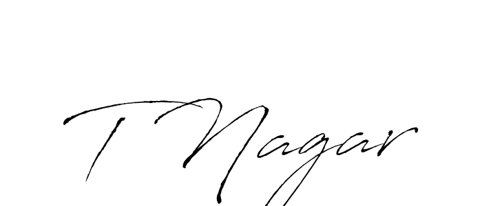 Design your own signature with our free online signature maker. With this signature software, you can create a handwritten (Antro_Vectra) signature for name T Nagar. T Nagar signature style 6 images and pictures png