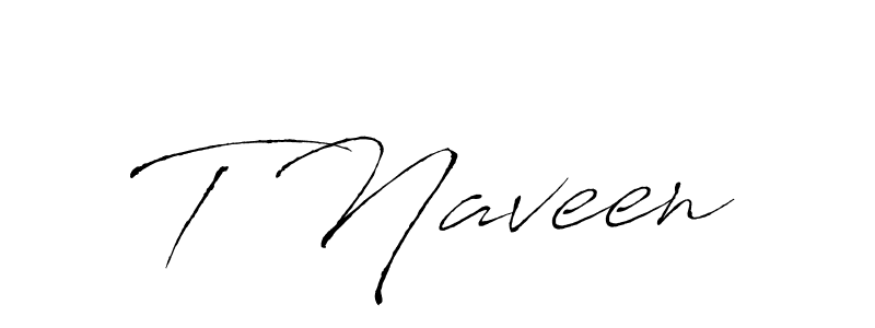 The best way (Antro_Vectra) to make a short signature is to pick only two or three words in your name. The name T Naveen include a total of six letters. For converting this name. T Naveen signature style 6 images and pictures png