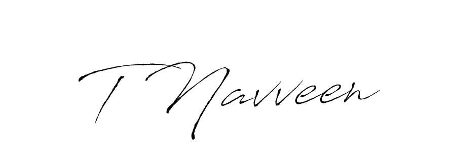Design your own signature with our free online signature maker. With this signature software, you can create a handwritten (Antro_Vectra) signature for name T Navveen. T Navveen signature style 6 images and pictures png