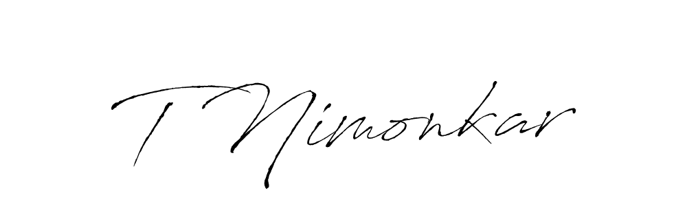 Similarly Antro_Vectra is the best handwritten signature design. Signature creator online .You can use it as an online autograph creator for name T Nimonkar. T Nimonkar signature style 6 images and pictures png