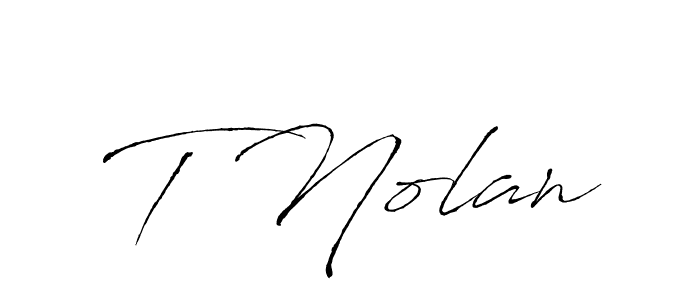 How to make T Nolan signature? Antro_Vectra is a professional autograph style. Create handwritten signature for T Nolan name. T Nolan signature style 6 images and pictures png
