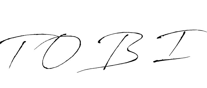 T O B I stylish signature style. Best Handwritten Sign (Antro_Vectra) for my name. Handwritten Signature Collection Ideas for my name T O B I. T O B I signature style 6 images and pictures png