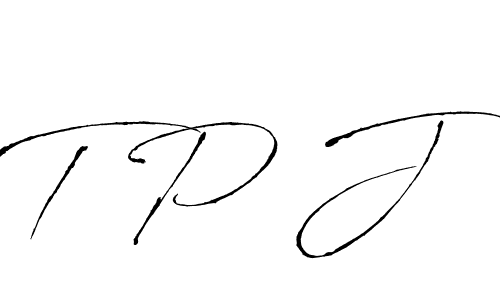 Also we have T P J name is the best signature style. Create professional handwritten signature collection using Antro_Vectra autograph style. T P J signature style 6 images and pictures png